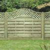 Omega Lattice Topped Fence Panel