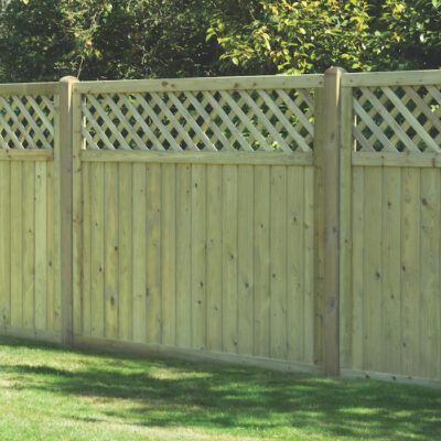 Diamond Decorative Lattice Fence Panels - Fettes