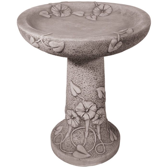Floral Bird Bath