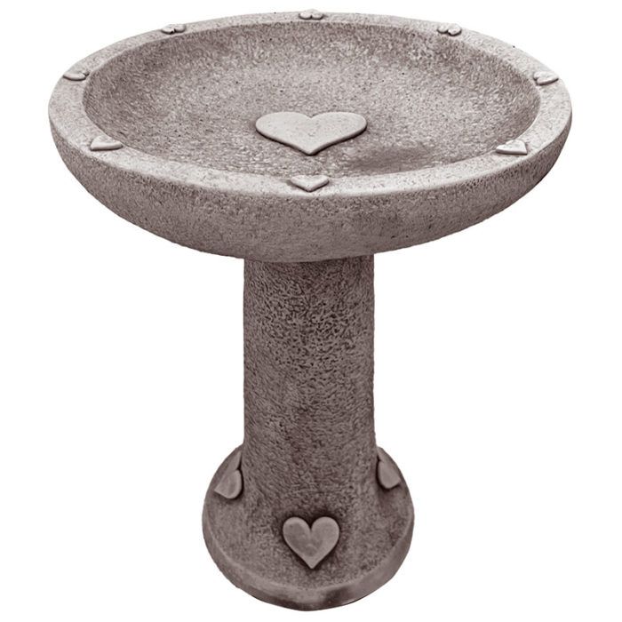 Heart Bird Bath